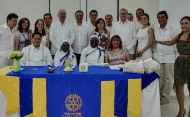 Club Rotario de Villa del Rosario junto a las Hermanas Misioneras de la Comunidad Teresa de Calcuta. Cortesía