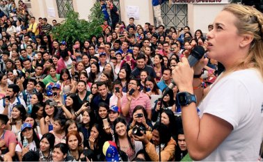 Lilian Tintori, esposa de Leopoldo López. Eilyn Cardozo