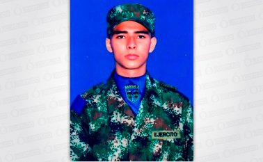 El soldado risaraldense Eider de Jesús Jaramillo murió en el accidente. Colprensa
