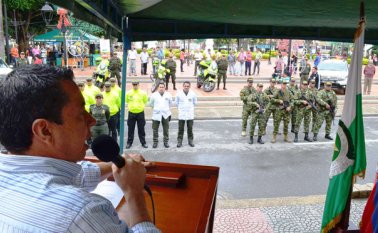 En el parque 29 de Mayo se cumplió el lanzamiento del Plan Navidad que busca garantizar la seguridad de los ocañeros. Daicy Echeverri