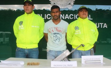 Yovannis Andrés Agámez fue capturado gracias al apoyo de la comunidad. Policía