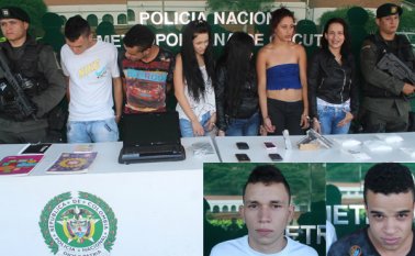 Las cuatro mujeres y los dos hombres fueron detenidos el 28 de agosto de 2014 tras un allanamiento a una casa en el barrio Policarpa. Archivo