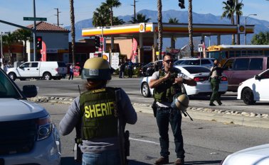 Atentado en San Bernardino que dejó 14 personas muertas. AFP