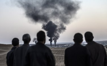 Los bombardeos en Raqqa se han intensificado desde los ataques de París AFP