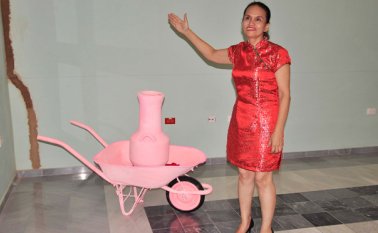 Amparo Cárdenas es la creadora de la instalación ‘El encargo’. Edinsson Figueroa
