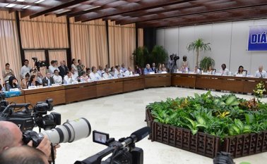 Diálogos de paz en La Habana, Cuba. Colprensa