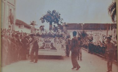 Procesión de la Virgen de Torcoroma, en 1950. Cortesía