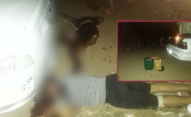 Suárez Morales, quien manejaba un Daewoo Cielo, quedó tendido en el piso junto al pimpinero Prada Cetina. La Opinión