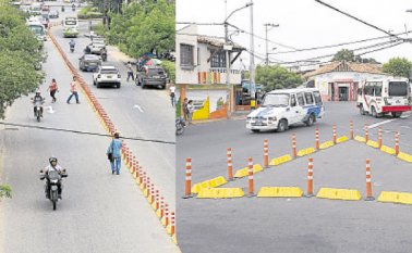 Pequeñas soluciones, que hubieran podido aplicarse hace años le están dando un aire nuevo al tráfico automotor de Cúcuta y en sectores en los que movilizarse en horas pico era toda una odisea. Archivo