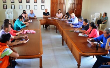 En el salón de gobierno de la Alcaldía de Ocaña se desarrolló la reunión del Comité Municipal de Gestión del Riesgo con el equipo de empalme de la administración entrante. Daicy Echeverri