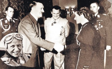 Hanna Reitsch y Adolf Hitler. Internet