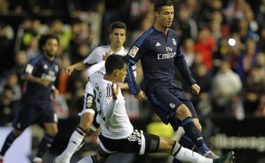 Valencia 2 - 2 Real Madrid. AFP