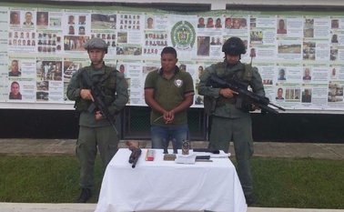 José Alejandro Ávila Vanegas hijo de alias ‘Lorenzo’, máximo cabecilla del Clan Úsuga en la Costa Caribe. Policía Nacional