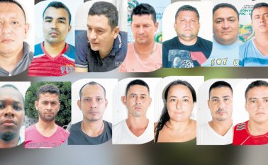 José Moncada, Lacides Blanquicet, Eleazar Villamizar, Arnoldo Lizarazo, José Lizcano, Juan Vega, Leonardo Colmenares, Jesús Saad, Juan Zuluaga, Elkin Muñoz, Ángel Castañeda, Maira Alejandra Rodríguez, Eder Gómez y José Báez. Policía Nacional