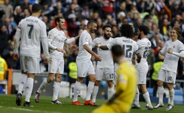 Real Madrid derrotó 5-1 de local al Sporting de Gijón. AP