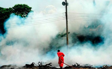 Las autoridades están alertas por la alta probabilidad de incendios forestales. Colprensa