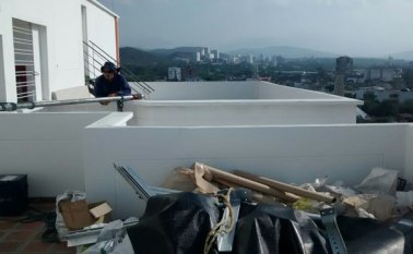 Esta fue la última obra  ilegal que sellaron las autoridades en Cúcuta. En el sitio se instalaría una antena repetidora.  Especial