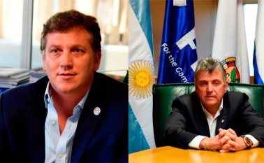 Alejandro Domínguez de Paraguay y Wilmar Valdez de Uruguay. Archivo