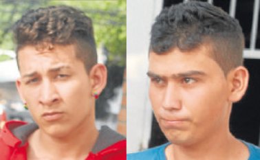 Jefferson Andrés Montañéz Contreras y Jeison Andrés Blanco. Suministrada