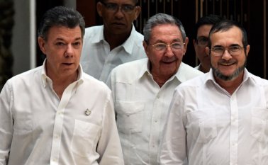 Las Farc se han comprometido a deponer las armas y hacer la transición a la vida legal. Santos. Archivo