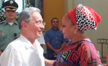 Álvaro Uribe y Piedad Córdoba. Colprensa