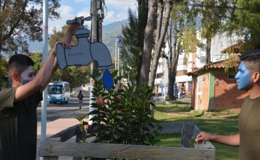 Con campañas y piezas teatrales se invita a los pamploneses para que ahorren agua. Roberto Ospino