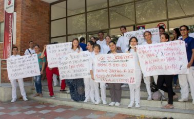 A los empleados todavía les adeudan más de 2 mil millones de pesos. Luis Alfredo Estévez