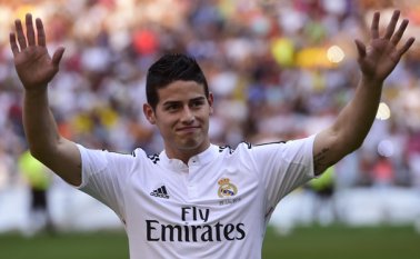 James fue presentado el 22 de julio del 2014 como jugador del Real Madrid. Archivo