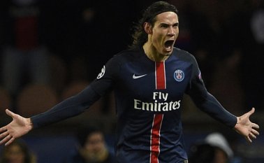 Edinson Cavani marcó el gol de la victoria del París SG. AFP