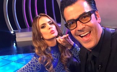 Vaneza Peláez y Humberto Rodríguez, presentadores de 'Sábados Felices'.. Colprensa