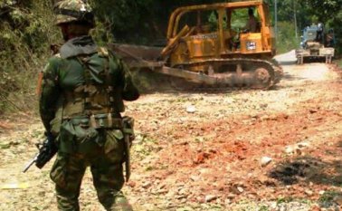 Tres cilindros bomba fueron desactivados por el Ejército Nacional en la vía que comunica a Cúcuta Con Tibú. Suministrada