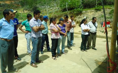 Un grupo de beneficiarios se reunió con funcionarios del Plan Mundial de Alimentos y de la oficina de Desarrollo Rural de Ocaña, para conocer sobhre la ampliación del proyecto. Javier Saravia