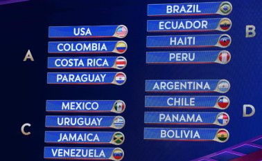 El domingo se hizo el sorteo de grupos de la Copa América Centenario. AFP