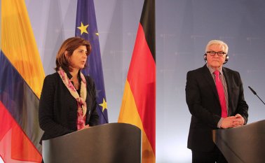 Cancilleres de Colombia y Alemania. Colprensa