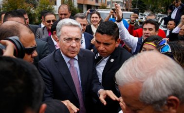 Uribe expresó que pronunciará sobre la captura de su hermano menor Santiago Uribe luego. Colprensa