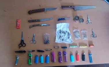 Objetos como los registrados en la imagen se han recolectado en las visitas hechas a los colegios de Pamplona. Roberto Ospino