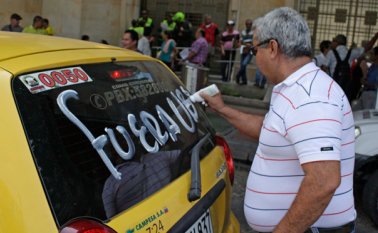 Los taxistas de Cúcuta, en reiteradas oportunidades han manifestado su rechazo por la presencia de Uber en la ciudad. Mario Caicedo
