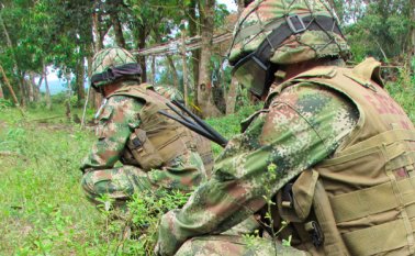 Los militares cumplían operaciones de patrullaje y control. Colprensa