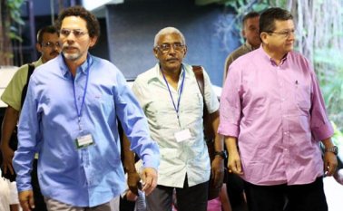 Delegación de las Farc en La Habana. Colprensa