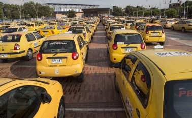 Una muestra representativa de las 12 empresas de taxi que operan en Cúcuta acudirá a la protesta que se llevará a cabo en Bogotá. Archivo