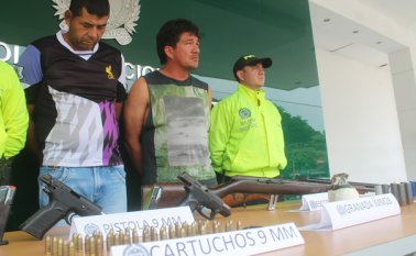 Cristóbal García Ureña (izquierda) y Rogelio Vargas Otálora, de 48 años, fueron enviados a prisión. Policía Nacional