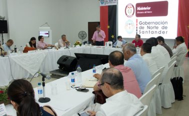 El ministro del Posconflicto, Rafael Pardo, acompañado por su colega del Interior, Juan Fernando Cristo estuvo en la Gobernación de Norte de Santander donde se presentaron proyectos para ser financiados con recursos del posconflicto. Alfredo Estévez