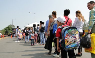 La frontera fue cerrada el 19 de agosto de 2015. Archivo