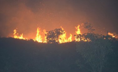 En El Tarra también se han presentado incendios. El último afectó las veredas Palma de Vino y La Campana. Cortesía