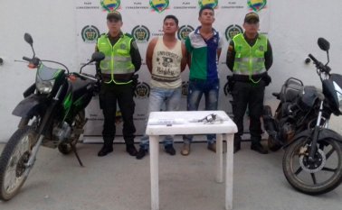 Las autoridades determinan su posible participación en varios hurtos de motocicletas cometidos en la Provincia de Ocaña. Policía Nacional