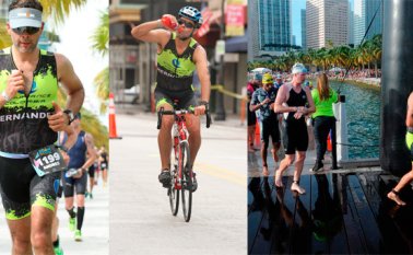 El nortesantandereano no se imaginó que terminaría el triatlón 70.3 de Miami. Cortesía | Archivo