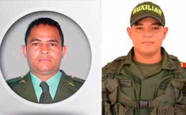 Las víctimas de los recientes ataques guerrileros son Javier Vanegas Sarmiento, de 42 años, y el auxiliar Milton Javier Méndez Parra, de 22. Archivo