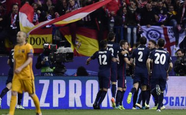 Altético de Madrid ganó con marcador global de 3-2. AFP