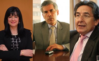 Mónica Cifuentes Osorio, Yesid Reyes Alvarado y Néstor Humberto Martínez. Archivo