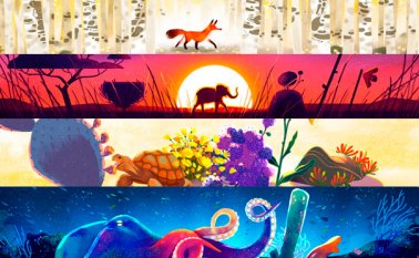 Con estos doodles, el buscador Google recuerda el Día Mundial de la Tierra. Tomado de Google